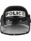 Child's Black Police Helmet With Eye Shield Costume Accessory